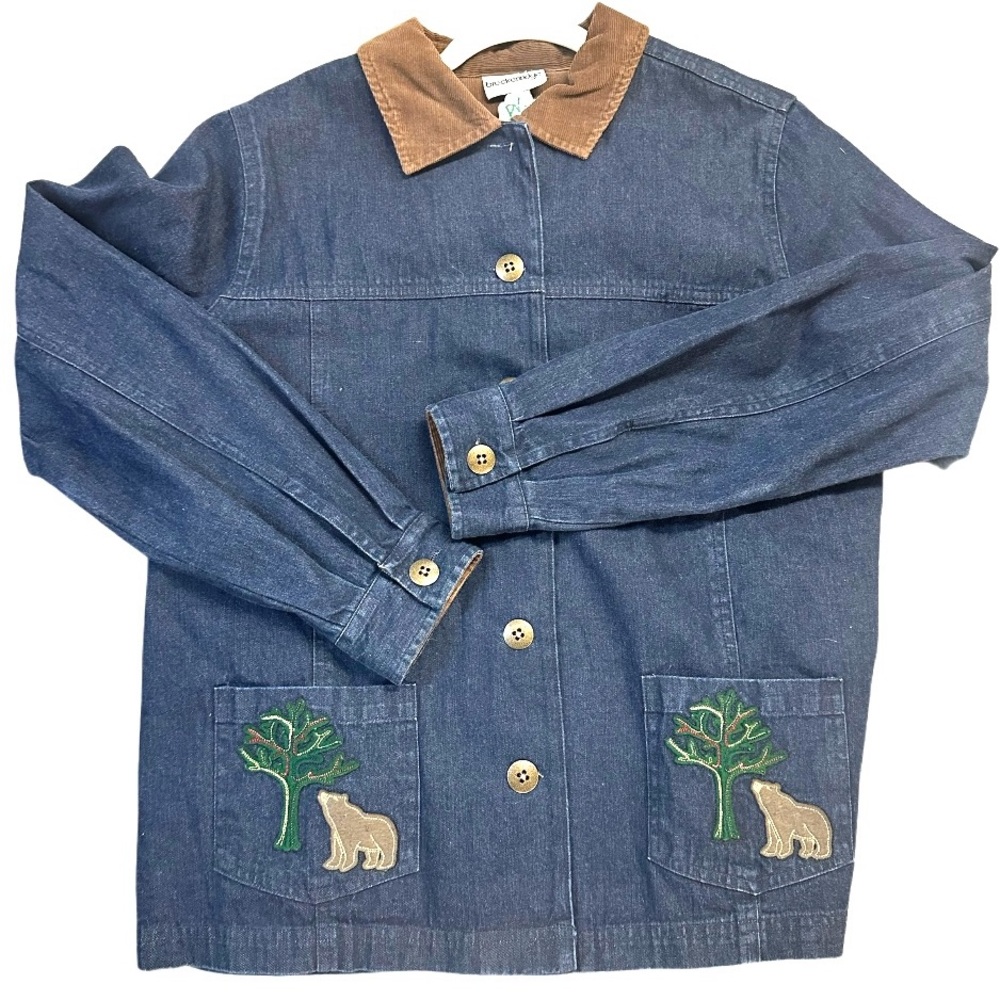 Vintage barn coat style with embroidery size m
Chore jacket